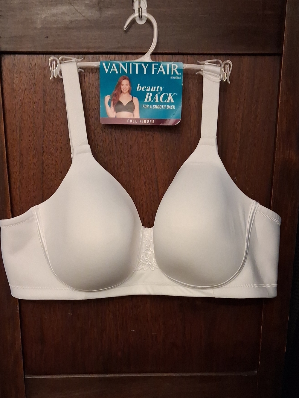 Vanity Fair White Smooth-Back Full Coverage Bra Size 44C White NWT